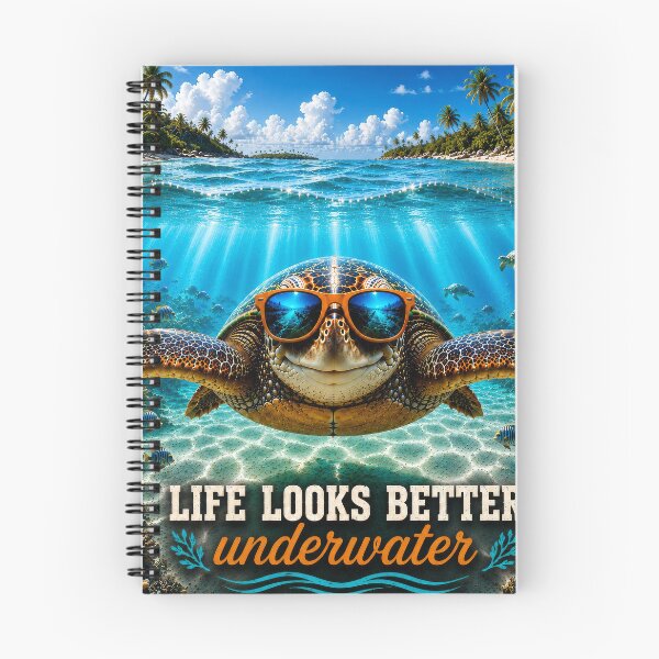 Item preview, Dive Turtle life looks better underwater designed and sold by JBXDesigner.