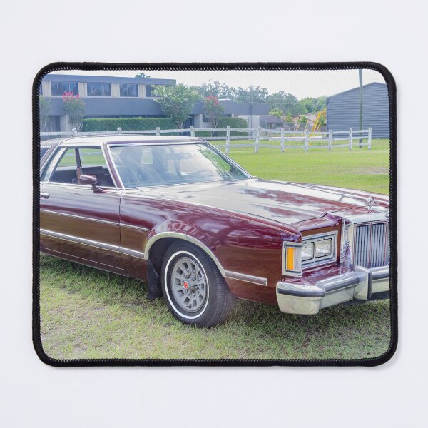 Item preview, 1979 Mercury Cougar XR-7 Deep Burgundy Isolated Paint Style Print designed and sold by RichFrancoCars.