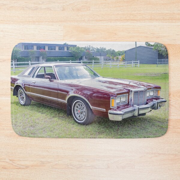 Item preview, 1979 Mercury Cougar XR-7 Deep Burgundy Isolated Paint Style Print designed and sold by RichFrancoCars.