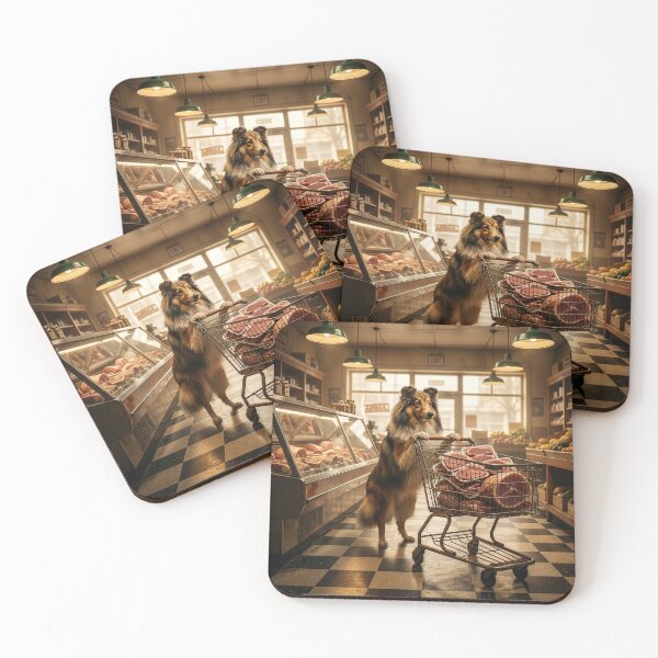 Item preview, Enterprising Sheltie Plans a Texas-Style Barbeque designed and sold by Tridentulus.