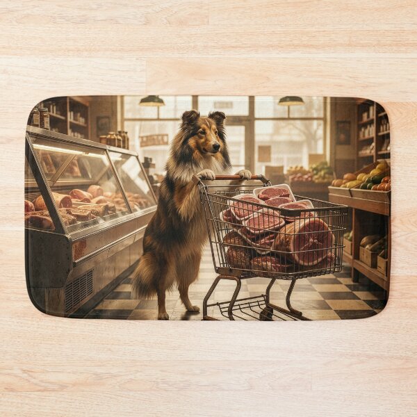 Item preview, Enterprising Sheltie Plans a Texas-Style Barbeque designed and sold by Tridentulus.