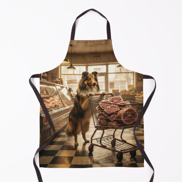 Item preview, Enterprising Sheltie Plans a Texas-Style Barbeque designed and sold by Tridentulus.