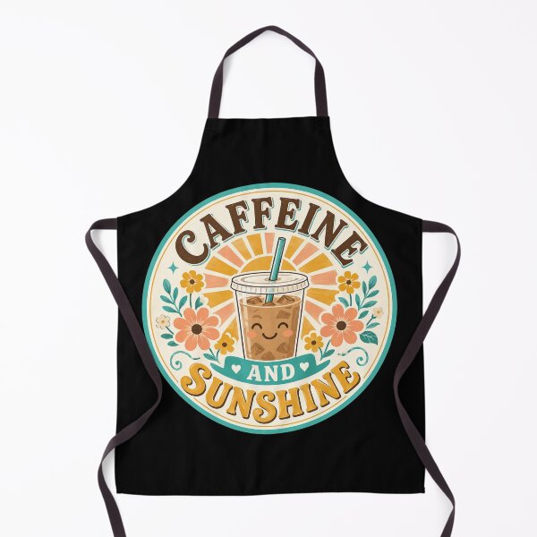 Item preview, Iced Caffeine and Sunshine Coffee Badge designed and sold by Sketchlegacy.