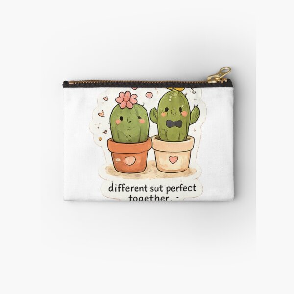 Item preview, Wholesome Cute Cacti Couple Sticker designed and sold by PrintByte.