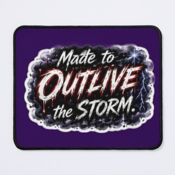 Item preview, Made to Outlive the Storm - Aggressive Metal Resilience Sticker designed and sold by Scro-Ciob-Shop.