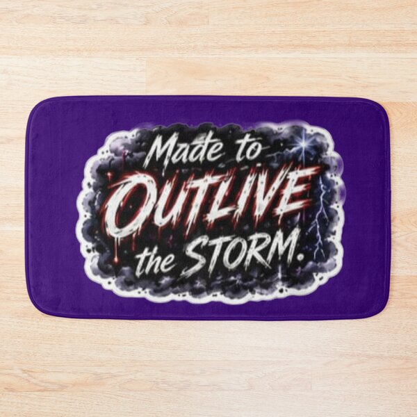 Item preview, Made to Outlive the Storm - Aggressive Metal Resilience Sticker designed and sold by Scro-Ciob-Shop.