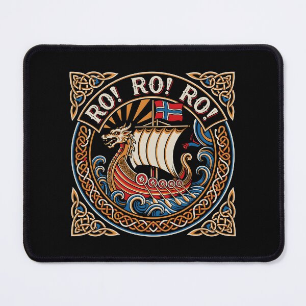 Item preview, Row Row Row Norway Viking Adventure with Norwegian Flag designed and sold by Redgiant87x.