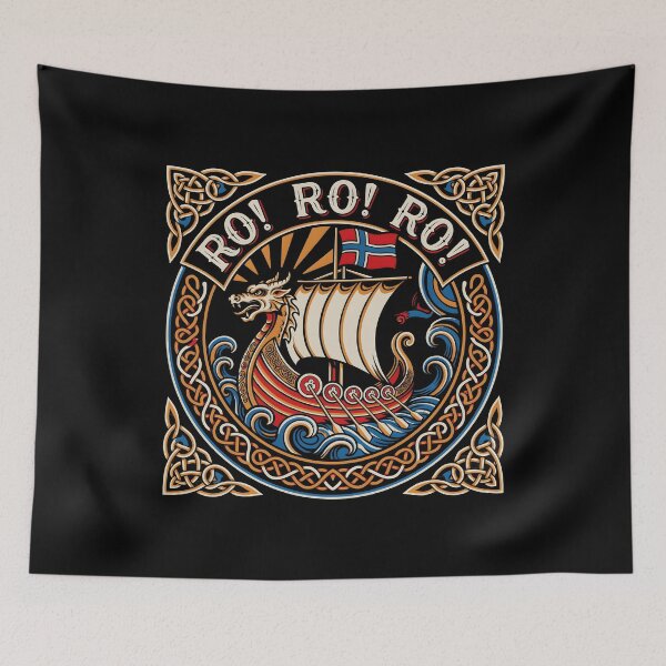 Item preview, Row Row Row Norway Viking Adventure with Norwegian Flag designed and sold by Redgiant87x.