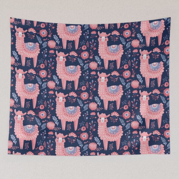 Item preview, Scandinavian Folk Art, Floral Alpaca designed and sold by xiao xuans.