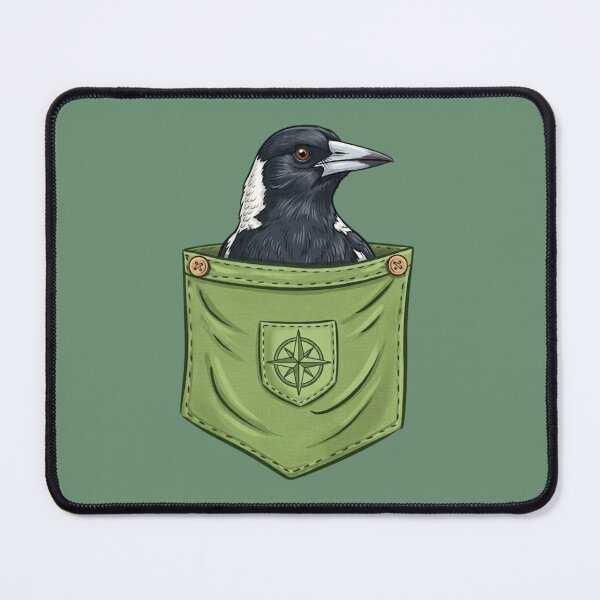 Item preview, Australian Magpie Pocket Animal Bird Gift Men Woman Kids designed and sold by Amelia ART G.