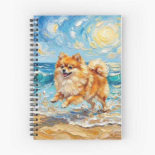 Item preview, Beach Day – Pomeranian designed and sold by AjaTrier.