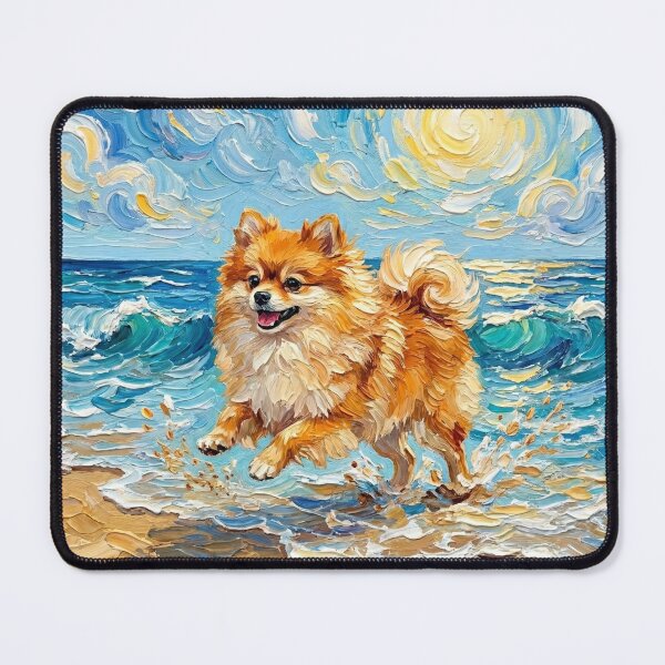 Item preview, Beach Day – Pomeranian designed and sold by AjaTrier.