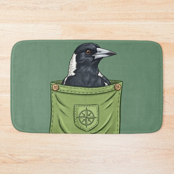 Item preview, Australian Magpie Pocket Animal Bird Gift Men Woman Kids  designed and sold by Amelia ART G.