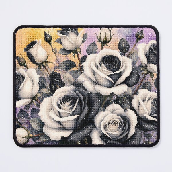 Item preview, Black and White Roses Geometric Watercolor Style designed and sold by A-C-G.