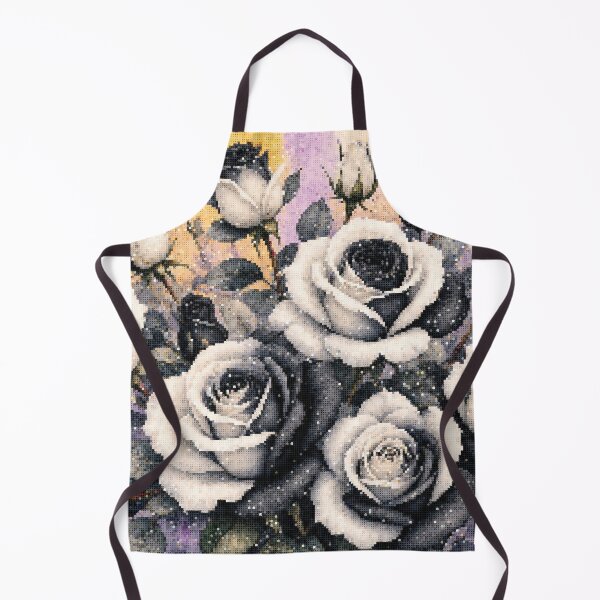 Item preview, Black and White Roses Geometric Watercolor Style designed and sold by A-C-G.