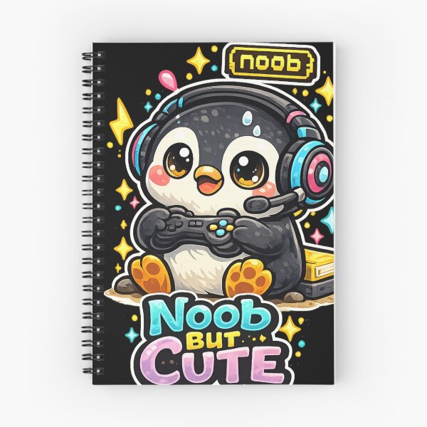 Item preview, Noob But Cute Gaming Penguin designed and sold by Houldi.