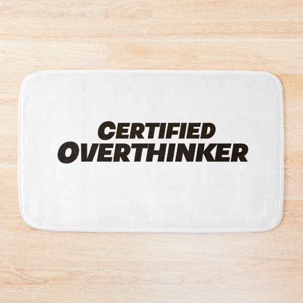 Item preview, Certified Overthinker Funny Sticker designed and sold by MYNDesigns.