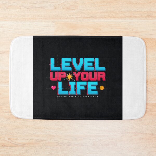 Item preview, Retro Level Up Your Life Poster designed and sold by TrendVoltStudio.