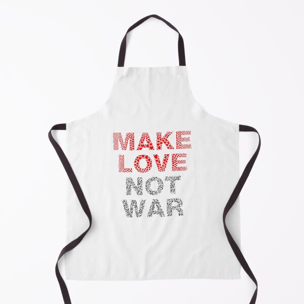 Item preview, Make Love Not War Red Hearts Peace Love Retro Typography Protest Art designed and sold by CLC54.
