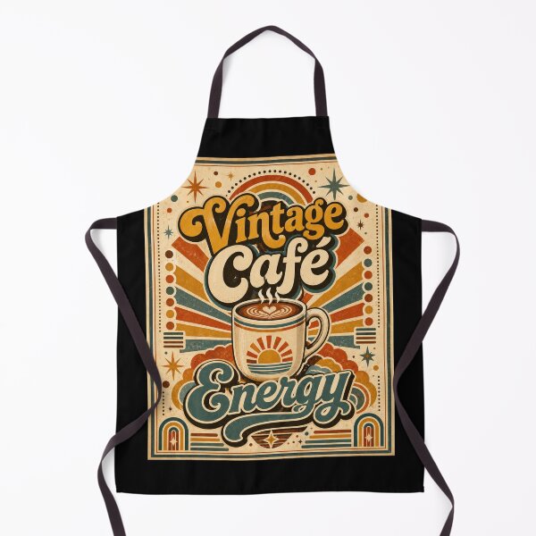Item preview, Vintage Cafe Energy Retro Coffee Poster designed and sold by Sketchlegacy.