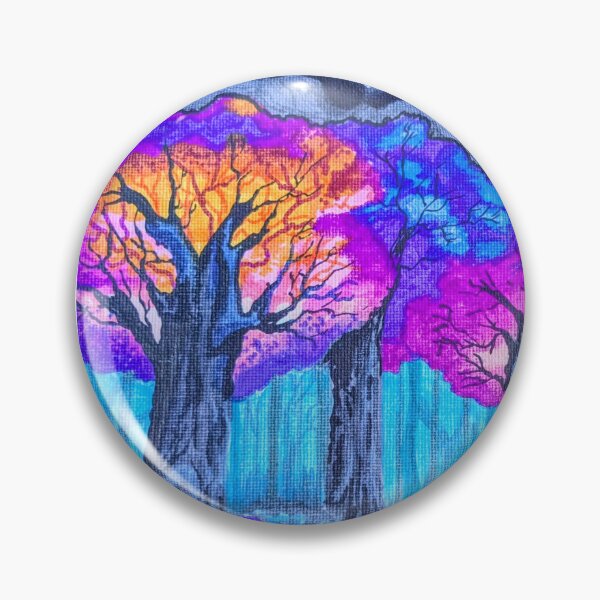 Item preview, Luminaria - Bioluminescent Tree Art - Mystical Sci-fi Forest designed and sold by DreamTrek.