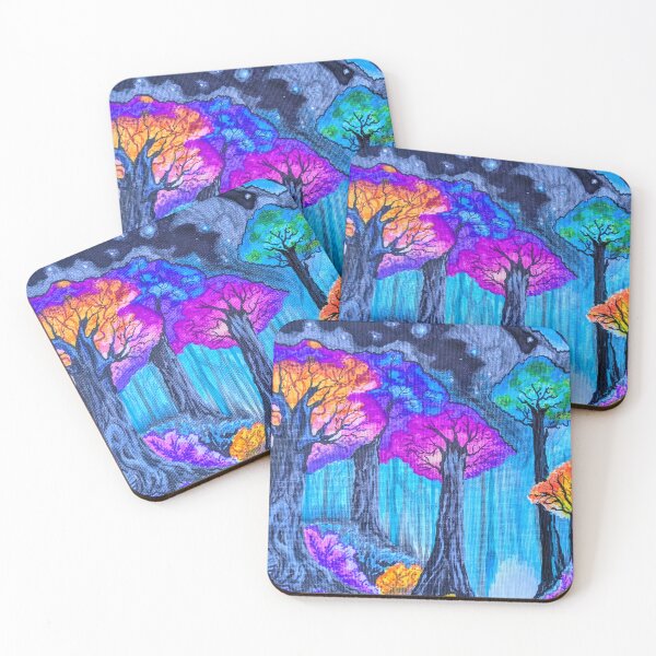Item preview, Luminaria - Bioluminescent Tree Art - Mystical Sci-fi Forest designed and sold by DreamTrek.