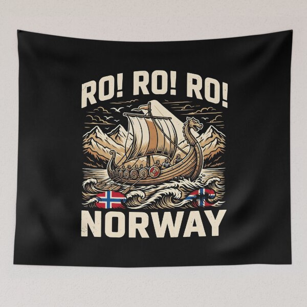 Item preview, Row Row Row Norway Classic Viking Longship for Norway Lovers designed and sold by Redgiant87x.
