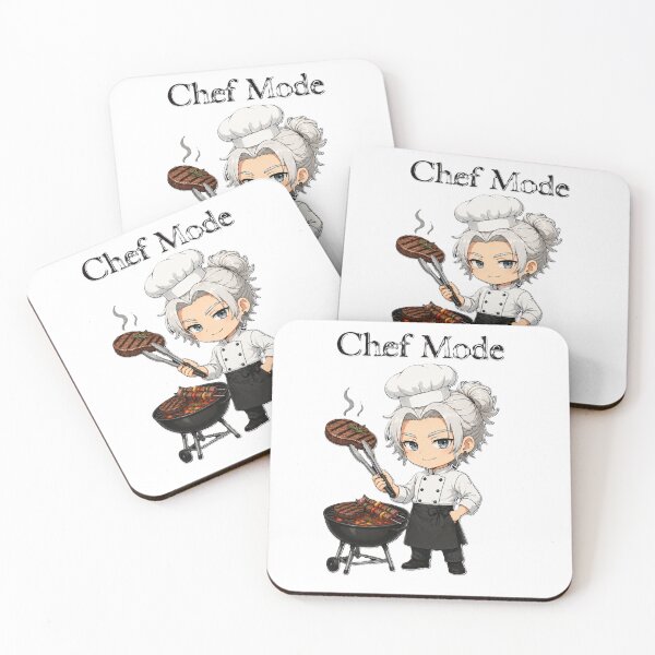 Item preview, Cute Anime Grill Chef - BBQ Steak Lover Gift designed and sold by House of Rein.