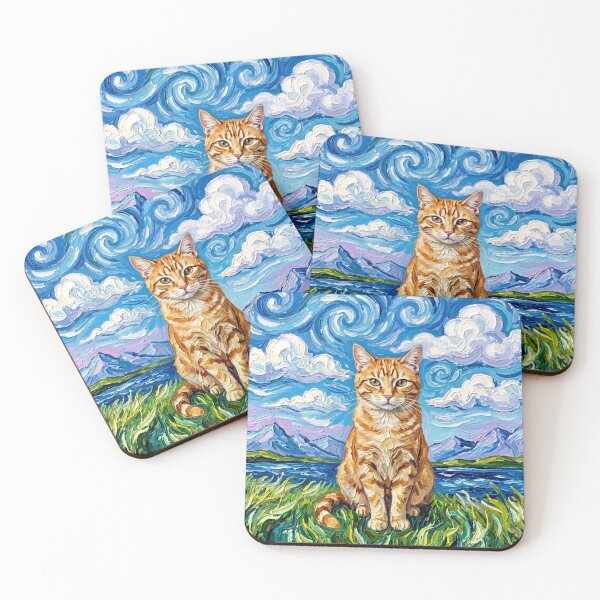 Item preview, Orange Tabby in a Summer Meadow designed and sold by AjaTrier.