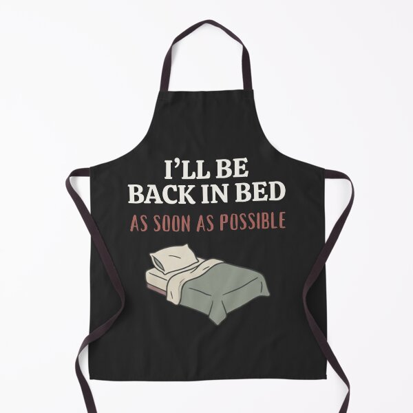 Item preview, I'll be back in bed as soon as possible Minimalist Bed designed and sold by Ink_and_think .