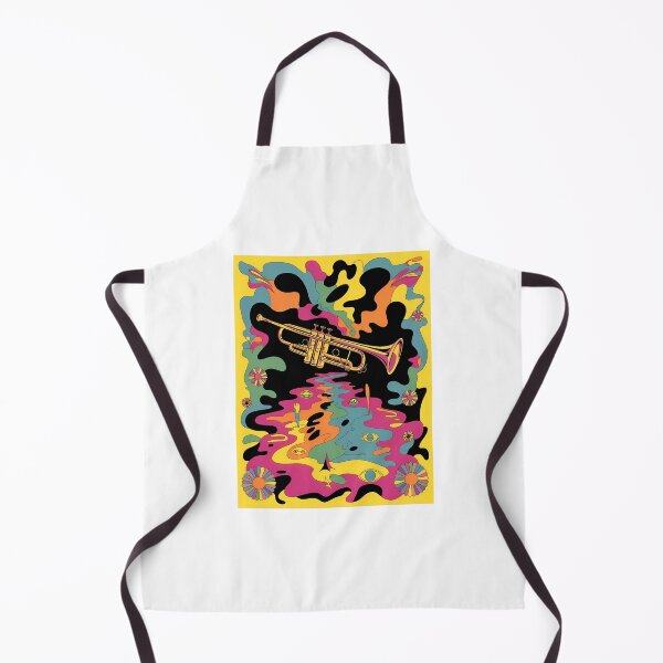 Item preview, Psychedelic Retro Trumpet - International Jazz Day designed and sold by Art-Arcade6.