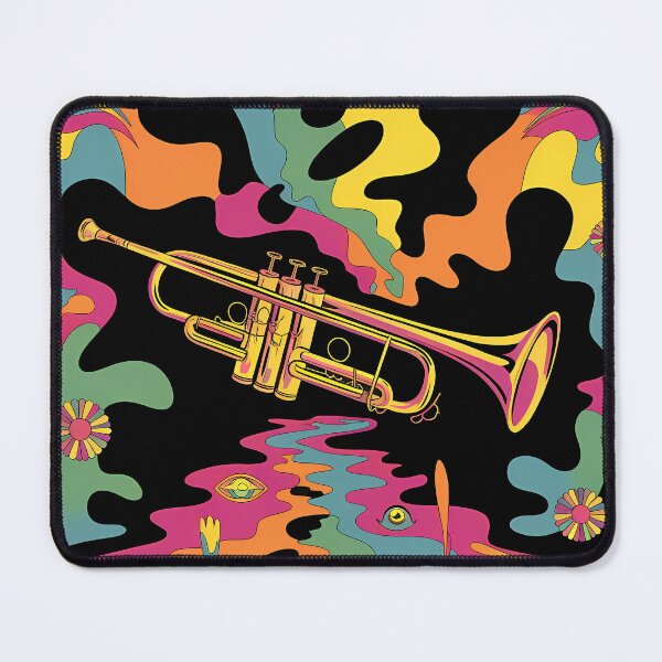 Item preview, Psychedelic Retro Trumpet - International Jazz Day designed and sold by Art-Arcade6.