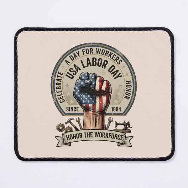 Item preview, Vintage USA Patriotic Apparel American Workforce Print designed and sold by K Design Store.
