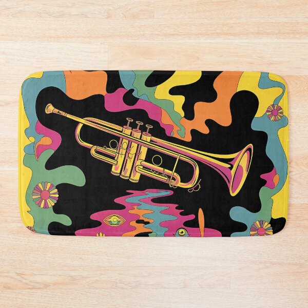 Item preview, Psychedelic Retro Trumpet  - International Jazz Day designed and sold by Art-Arcade6.