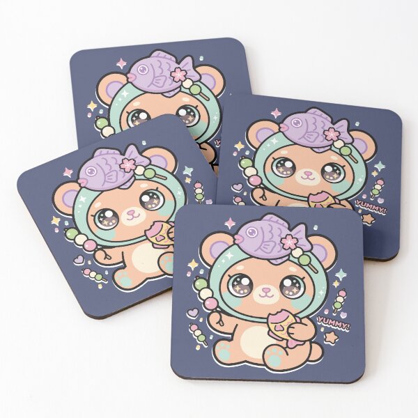 Item preview, Kawaii Bear Fish Dango Ice Cream Yummy  designed and sold by AbderraimArt.
