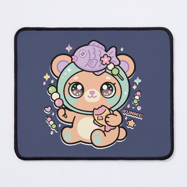 Item preview, Kawaii Bear Fish Dango Ice Cream Yummy  designed and sold by AbderraimArt.