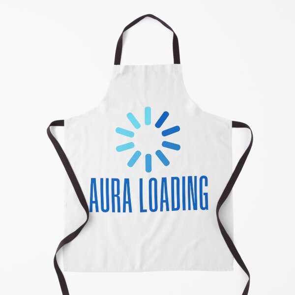 Item preview, Aura Loading. Blue Buffering Meme Typography designed and sold by Memes N Lore .