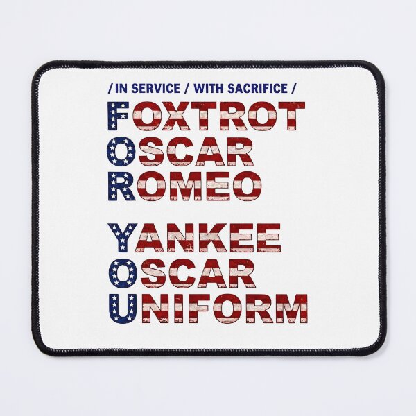 Item preview, Patriotic Retired Veteran Phonetic Alphabet Design designed and sold by PixelBlob.