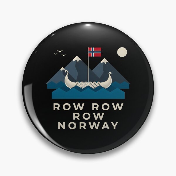 Item preview, Row Row Row Norway Funny Norway for Viking History Enthusiasts designed and sold by Redgiant87x.