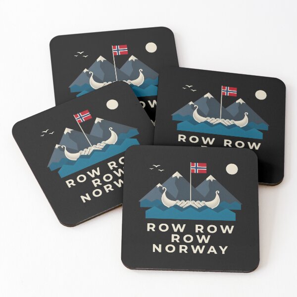 Item preview, Row Row Row Norway Funny Norway for Viking History Enthusiasts designed and sold by Redgiant87x.
