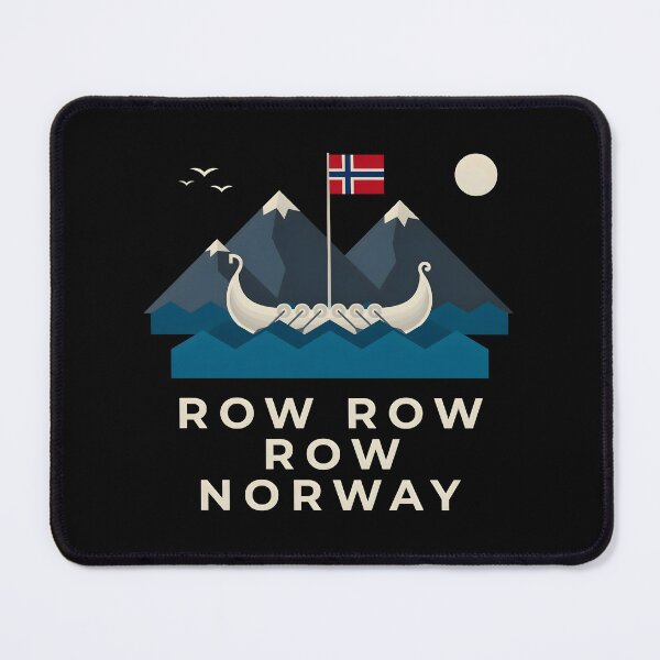 Item preview, Row Row Row Norway Funny Norway for Viking History Enthusiasts designed and sold by Redgiant87x.