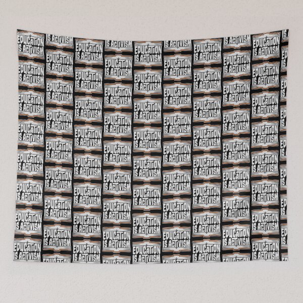 Item preview, Education Is Activism Bold Statement Teacher Quote designed and sold by shirt-o-mat.