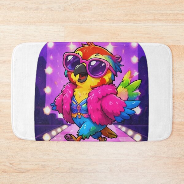 Item preview, Colorful Disco Parrot Kawaii Sticker designed and sold by DailyDoodlesBySumbul.
