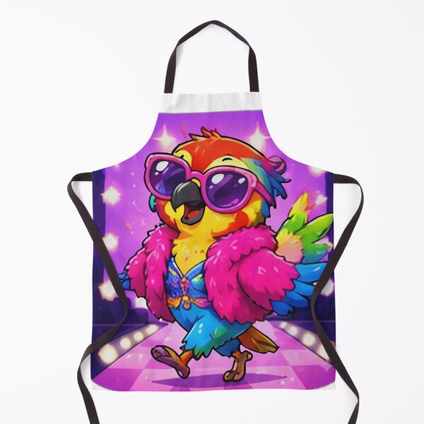 Item preview, Colorful Disco Parrot Kawaii Sticker designed and sold by DailyDoodlesBySumbul.