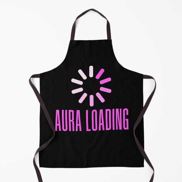 Item preview, Aura Loading. Pink Buffering Meme Typography designed and sold by Memes N Lore .
