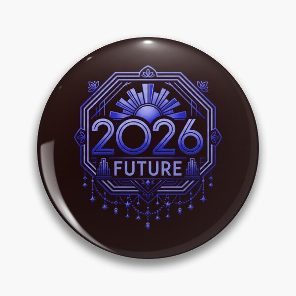 Item preview, Elegant 2026 Future Art Deco Rose Gold Emblem designed and sold by Intelli-Punder.