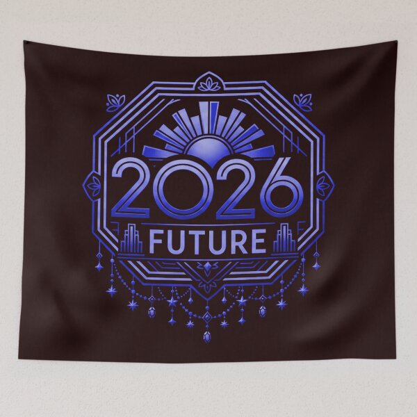 Item preview, Elegant 2026 Future Art Deco Rose Gold Emblem designed and sold by Intelli-Punder.
