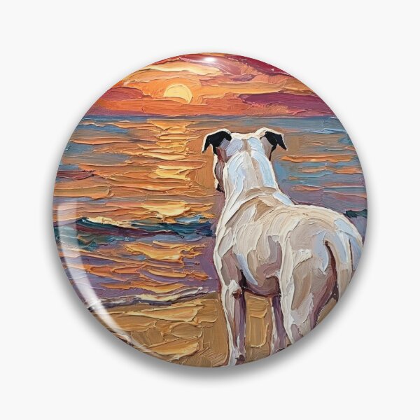 Item preview, Beach Day – White Pit Bull designed and sold by AjaTrier.