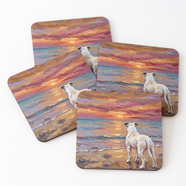 Item preview, Beach Day – White Pit Bull designed and sold by AjaTrier.