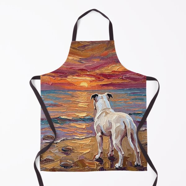 Item preview, Beach Day – White Pit Bull designed and sold by AjaTrier.